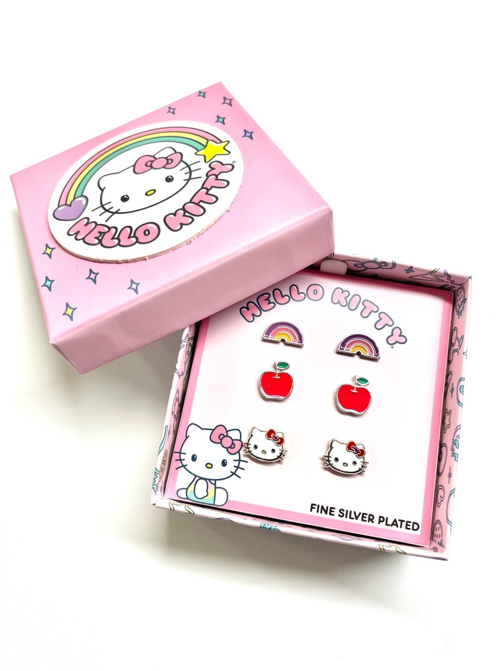 Sanrio Hello Kitty Set of 3 Earrings in the Box NWT